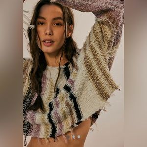 Free People Multicolor Striped Sweater